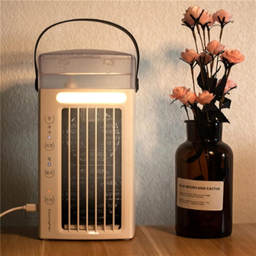 Witte draagbare USB-koelventilator, mini-desktopluchtkoeler, vernevelingsventilator 1