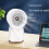 USB waterkoeling ventilator met display, stille kantoor ventilator 1