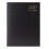 2027 A5 Diary Hardback Day a Page Split Sat/Sun 3182 - Black 1