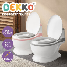 (Pink) Dekko Kids Potty Trainer Seat Safety Toilet