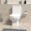 NES Home Rimless Close Coupled Toilet With Seat & Cistern 3