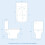 NES Home Rimless Close Coupled Toilet With Seat & Cistern 8