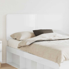 vidaXL Headboard Gloss White Engineered wood