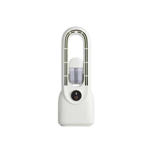 Witte bladloze ventilator, USB Type-C, 6 snelheden, stille koeling
