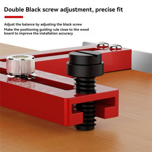 Metric/Inch Handle Template Jig Drill Guide Cabinet Handle Knob Template Locator Drawer Installation Positioning Ruler 2
