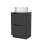 NES Home 500mm Anthracite Freestanding Vanity With Worktop and 420mm Round Basin 4