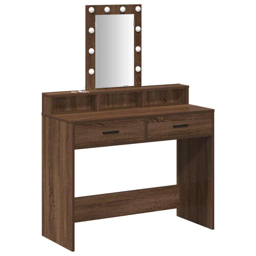 VidaXL vidaXL Dressing Table Brown 100 x 41 x 140 cm Engineered Wood 1