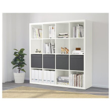 ikea 16-Cube Unit with 4 DRÖNA Boxes 147x147cm