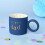 Celebrations Best Dad Mug Blue with Gold Number and Round Handle 5