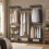 (Black) 174cm 4 Rail Wire Garment Rack with 8 Shelves 3