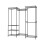 (Black) 174cm 4 Rail Wire Garment Rack with 8 Shelves 9
