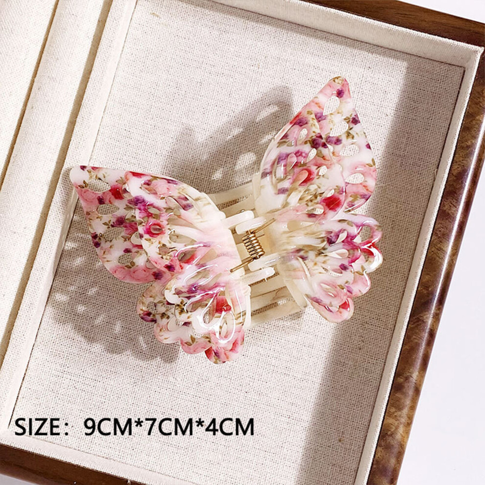 Phui-Pet-Supplies (1) Strong Hold Butterfly Hair Clips For Women