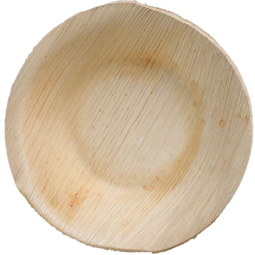 50x Runde Schale aus Palmblatt Größe 12,5 cm 1