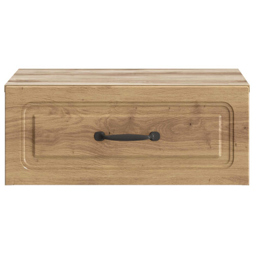 VidaXL vidaXL Wall-Mounted Bedside Cabinet 2 pcs Artisan Oak Engineered Wood 1
