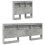 VidaXL vidaXL Storage Headboard Concrete Grey 75 cm Engineered Wood 5