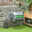 Compostiera rotante da 160 litri, composter da giardino a 2 scomparti 3