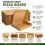 FR Enterprises Pizza Boxes — Lightweight Food Boxes— Plain Pizza Style Postal Bo 6