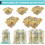Triplast MultiColour ECO Packing Peanuts (10 Cubic Ft) - Corn Starch Based, Comp 7