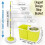 Mop and Buckets Sets with 4 Extra Microfibre Heads – 360 Rotating Spin Mop with 7