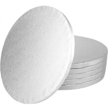 FALGUN Premium 10 Inch Silver Cake Drum Boards Pack of 5 – 10" Thick Round Cake