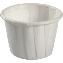 ABENA Pleated Paper Condiment Pots, 30ml, Pack of 250, Mini Portion Pots
