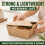 Signature Packaging Kraft Food Takeaway Box Disposable Container Rectangular, Re 8