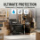 Inkspire 6 Pack Stretch Shrink Wrap Roll 400mm x 250m – Black Pallet Wrap, Tear- 5