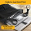 PEAPIN 2 Pack Drinks Carrier Foldable & Rotating Coffee Cup Carrier 5