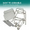 Home Helper Trolley on Wheels – Height Adjustable Mobility Trolley with Two Remo 8