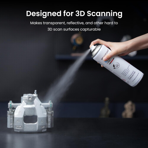 Revopoint 3D Scanning Spray for 3D Scanners, for Reflective, Transparent, Black 1