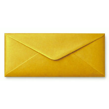 Cranberry 25 Pack DL Gold Envelopes 110mm x 220mm Metallic Pearlescent Shimmer G
