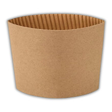 Somwell - Pack of 100, 8oz Sleeves for Takeaway Cups, Suitable for Coffee, Tea,
