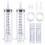 2 Pack 150ml Large Syringe with 100cm Tube, Plastic Syringes without Needle, for 1