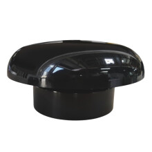 Solvent Mushroom Vent Cowl (Round) Soil Pipe Fittings - Black