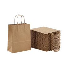 LYVN Brown Kraft Paper Bags, Heavy Duty, Recyclable, Strong Bottom, for Takeaway