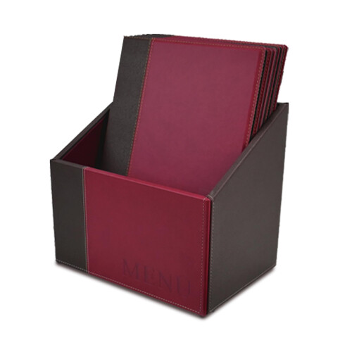 Deflecto Deluxe Range Menu Holder, Wipe Clean Menu Display for Restaurants, Café