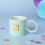 Celebrations 21st Birthday Mug Blue with Gold Number and Round Handle 5