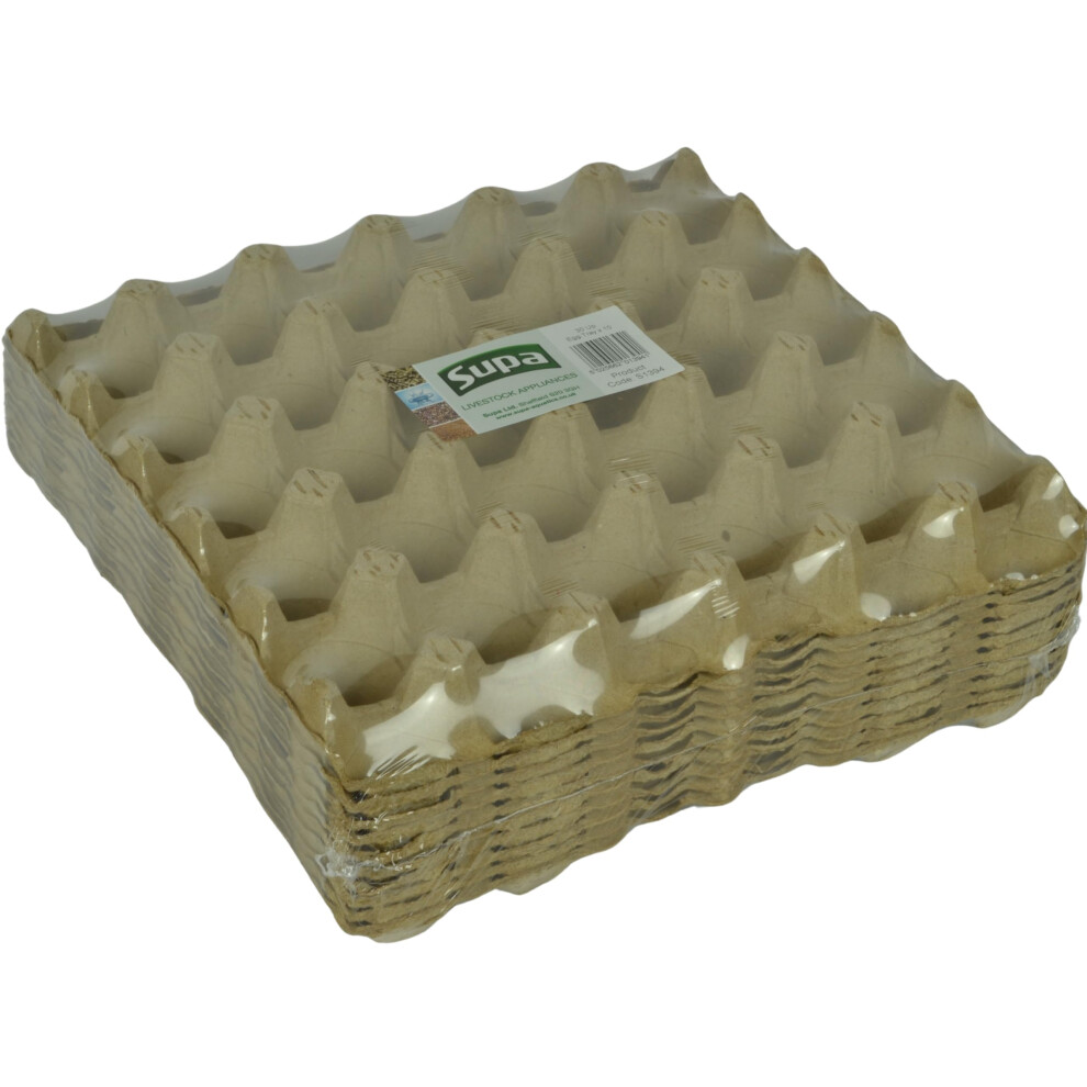 Supa Cardboard Egg Tray X 10, Each Tray Holds 30 Eggs. 100% Recyclable And Biode