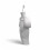 Male Half Body Form Mannequin –Durable Plastic Display with Hollow Back & Hangin 7