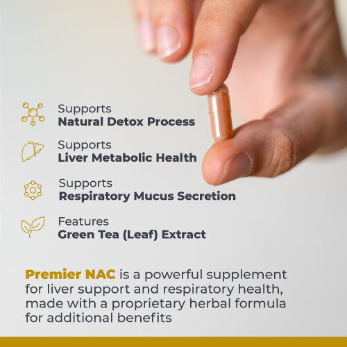 Premier Research Labs Premier Research Labs Premier NAC 60 Veg Capsules 2