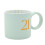 Celebrations 21st Birthday Mug Blue with Gold Number and Round Handle 2