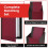 Deflecto Deluxe Range Menu Holder, Wipe Clean Menu Display for Restaurants, Café 3