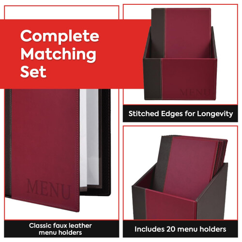 Deflecto Deluxe Range Menu Holder, Wipe Clean Menu Display for Restaurants, Café 2