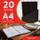 Deflecto Deluxe Range Menu Holder, Wipe Clean Menu Display for Restaurants, Café 6