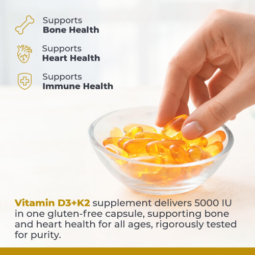 Premier Research Labs Premier Research Labs Vitamin D3 + K2 Supplements 30 Plant Source Caps 2