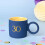 Celebrations 30th Birthday Mug Blue with Gold Number and Round Handle 5