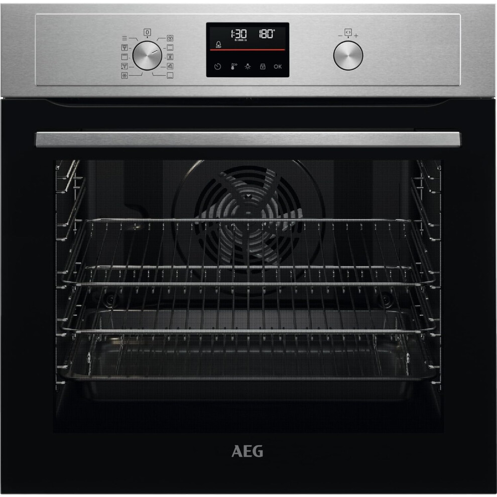 Aeg 3000 Series Surroundcook Built In Oven, Bpx535061m, 72L, Pyrolytic Self Clea