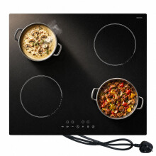 STARCHARTS 4-Burner Built-in Induction Hob with Boost 2800W Black