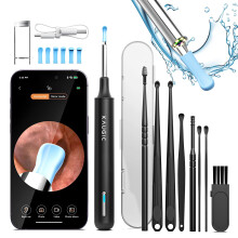KAUGIC Ear Wax Removal, Ear Cleaner with Camera Ear Scope, Earwax Removal Kit Vi