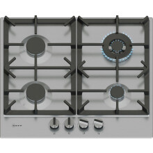 N70 T26CIH8N0 58cm Gas Hob, Stainless Steel